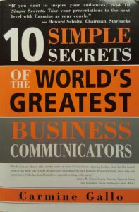 “Mastering Business Communication: Key Takeaways from ’10 Simple Secrets of the World’s Greatest Business Communicators’ by Carmine Gallo”